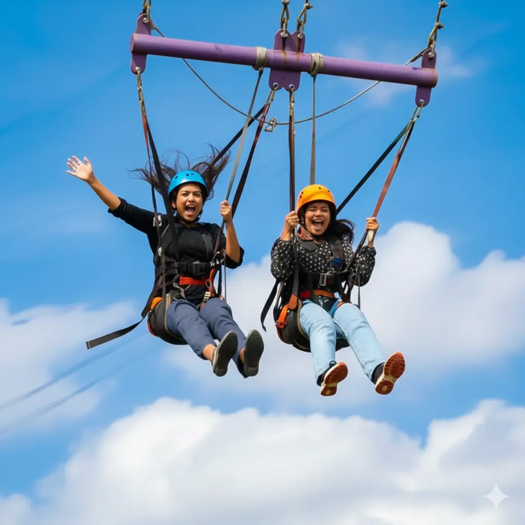 megha swing at treat adventure park