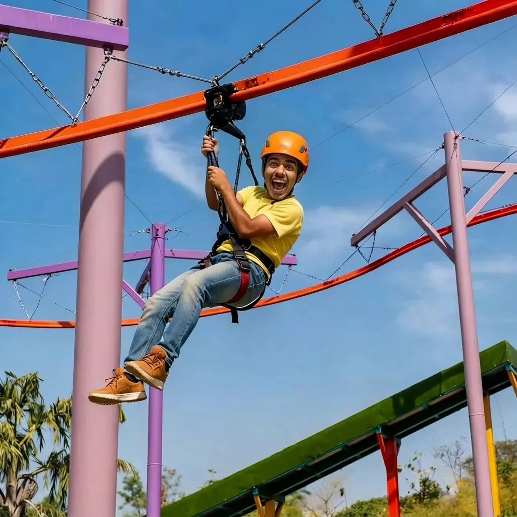 Roller Coaster Zipline at Silvassa